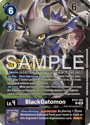 BlackGatomon (Regionals 26-27 Season 2 Participant) (BT25-082) - [Dual Revolution] Foil
