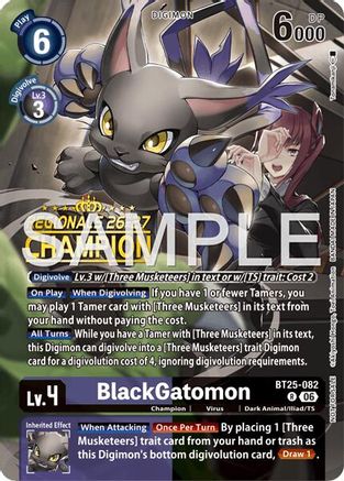 BlackGatomon (Regionals 26-27 Season 2 Champion) (BT25-082) - [Dual Revolution] Foil