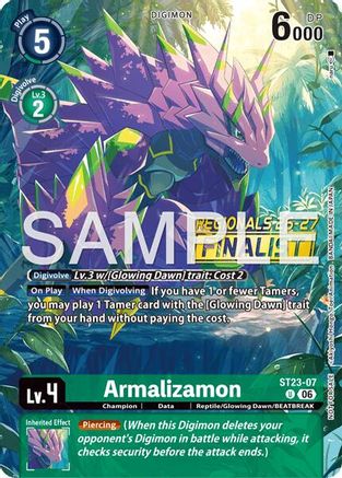 Armalizamon (Regionals 26-27 Season 2 Finalist) (ST23-07) - [Starter Deck 23: Beatbreak] Foil