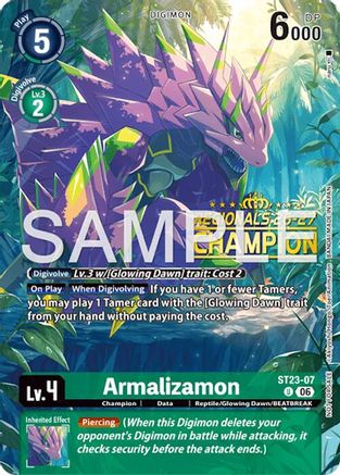 Armalizamon (Regionals 26-27 Season 2 Champion) (ST23-07) - [Starter Deck 23: Beatbreak] Foil