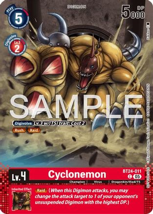 Cyclonemon (Event Pack 10) (BT24-011) - [Time Stranger] Foil