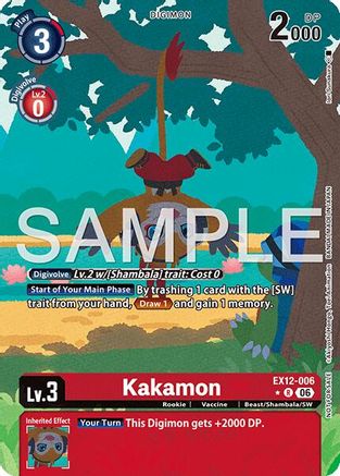Kakamon (Box Topper) (EX12-006) - [Digital World Shambala] Foil
