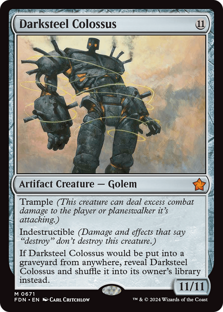 Darksteel Colossus [Foundations] - Trinity Hobby