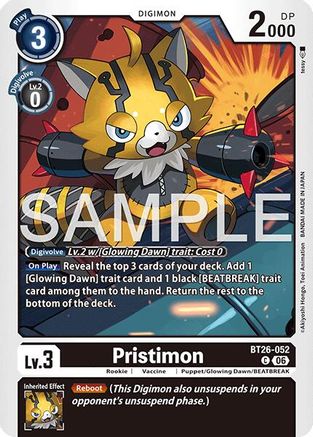 Pristimon (BT26-052) - [Timeless Bonds]