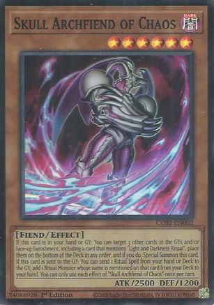 Skull Archfiend of Chaos [CORI-EN002] - Chaos Origins 1st Edition - Super Rare
