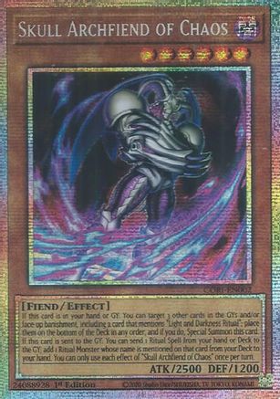 Skull Archfiend of Chaos (Starlight Rare) [CORI-EN002] - Chaos Origins 1st Edition - Starlight Rare
