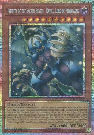 Infinity of the Sacred Beasts - Raviel, Lord of Phantasms (Starlight Rare) [CORI-EN007] - Chaos Origins 1st Edition - Starlight Rare