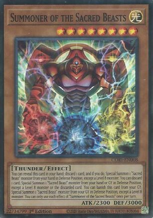 Summoner of the Sacred Beasts [CORI-EN008] - Chaos Origins 1st Edition - Super Rare