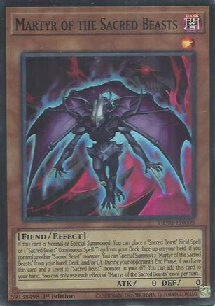 Martyr of the Sacred Beasts [CORI-EN009] - Chaos Origins 1st Edition - Super Rare
