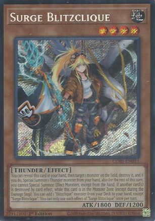 Surge Blitzclique [CORI-EN011] - Chaos Origins 1st Edition - Secret Rare