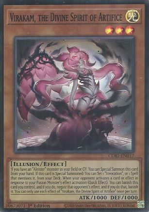 Virakam, the Divine Spirit of Artifice [CORI-EN017] - Chaos Origins 1st Edition - Super Rare