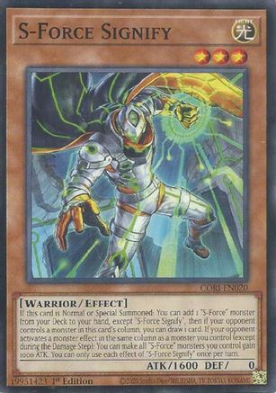 S-Force Signify [CORI-EN020] - Chaos Origins 1st Edition - Common / Short Print