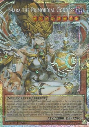 Phara the Primordial Goddess (Starlight Rare) (Extended Art) [CORI-EN022] - Chaos Origins 1st Edition - Starlight Rare