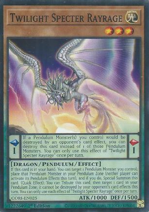 Twilight Specter Rayrage [CORI-EN025] - Chaos Origins 1st Edition - Common / Short Print