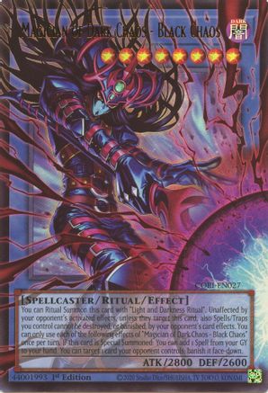 Magician of Dark Chaos - Black Chaos (Extended Art) [CORI-EN027] - Chaos Origins 1st Edition - Ultra Rare