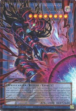 Magician of Dark Chaos - Black Chaos (Starlight Rare) (Extended Art) [CORI-EN027] - Chaos Origins 1st Edition - Starlight Rare