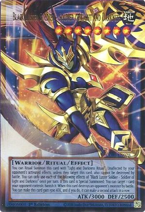 Black Luster Soldier - Soldier of Light and Darkness (Extended Art) [CORI-EN028] - Chaos Origins 1st Edition - Ultra Rare