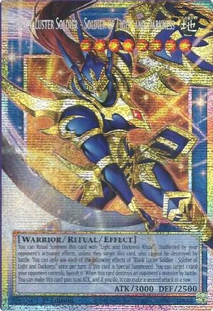 Black Luster Soldier - Soldier of Light and Darkness (Starlight Rare) (Extended Art) [CORI-EN028] - Chaos Origins 1st Edition - Starlight Rare