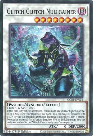 Glitch Clutch Nullgainer [CORI-EN036] - Chaos Origins 1st Edition - Common / Short Print