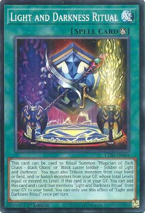 Light and Darkness Ritual [CORI-EN044] - Chaos Origins 1st Edition - Common / Short Print