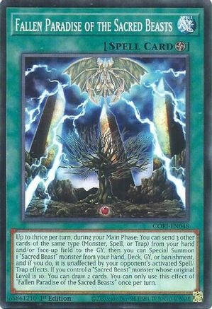 Fallen Paradise of the Sacred Beasts [CORI-EN048] - Chaos Origins 1st Edition - Common / Short Print