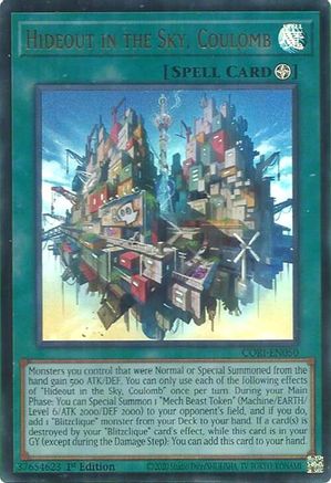 Hideout in the Sky, Coulomb [CORI-EN050] - Chaos Origins 1st Edition - Ultra Rare