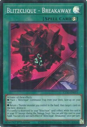 Blitzclique - Breakaway [CORI-EN051] - Chaos Origins 1st Edition - Super Rare