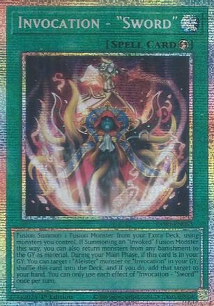 Invocation - "Sword" (Starlight Rare) [CORI-EN053] - Chaos Origins 1st Edition - Starlight Rare