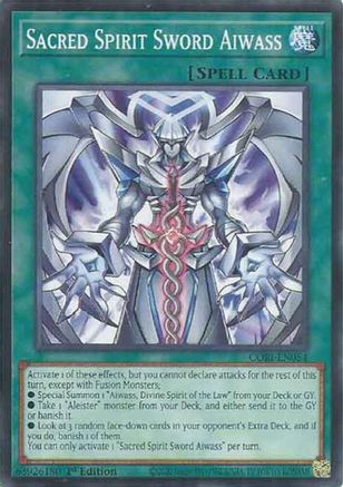 Sacred Spirit Sword Aiwass [CORI-EN054] - Chaos Origins 1st Edition - Common / Short Print