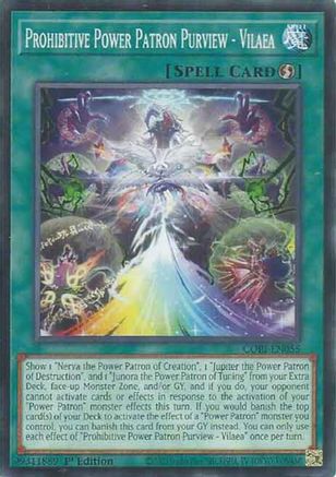 Prohibitive Power Patron Purview - Vilaea [CORI-EN055] - Chaos Origins 1st Edition - Common / Short Print