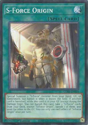 S-Force Origin [CORI-EN058] - Chaos Origins 1st Edition - Common / Short Print