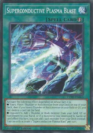 Superconductive Plasma Blast [CORI-EN063] - Chaos Origins 1st Edition - Common / Short Print