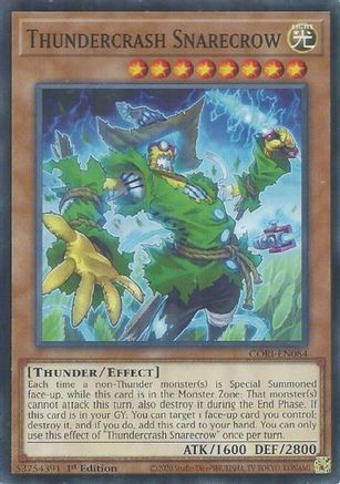Thundercrash Snarecrow [CORI-EN084] - Chaos Origins 1st Edition - Common / Short Print