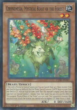 Cerynemesia, Mystical Beast of the Forest [CORI-EN087] - Chaos Origins 1st Edition - Common / Short Print