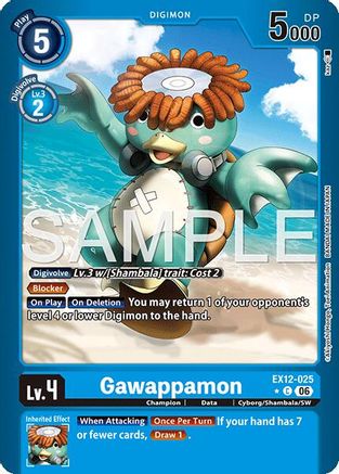 Gawappamon (Limited Foil) (EX12-025) - [Digital World Shambala] Foil