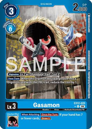 Gasamon (Limited Foil) (EX12-020) - [Digital World Shambala] Foil