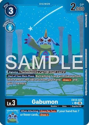 Gabumon (Limited Foil) (EX12-021) - [Digital World Shambala] Foil