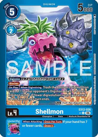 Shellmon (Limited Foil) (EX12-026) - [Digital World Shambala] Foil