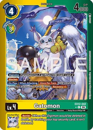 Gatomon (Limited Foil) (EX12-042) - [Digital World Shambala] Foil