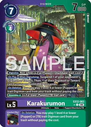 Karakurumon (Limited Foil) (EX12-063) - [Digital World Shambala] Foil