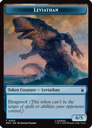 Leviathan // Food Double-Sided Token  (MSH-5 // 19) - [Marvel Super Heroes]