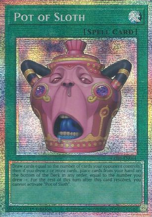 Pot of Sloth (Starlight Rare) [CORI-EN061] - Chaos Origins 1st Edition - Starlight Rare