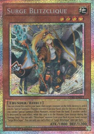 Surge Blitzclique (Starlight Rare) [CORI-EN011] - Chaos Origins 1st Edition - Starlight Rare