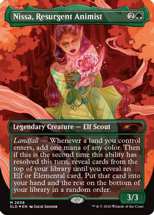 Nissa, Resurgent Animist  [Foil]  (SLD-2658) - [Secret Lair Drop Series]