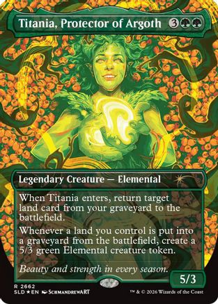 Titania, Protector of Argoth  [Foil]  (SLD-2662) - [Secret Lair Drop Series]
