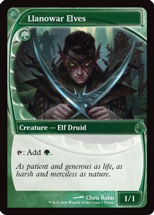 Llanowar Elves  [Foil]  (MFP-001) - [MagicFest Cards]