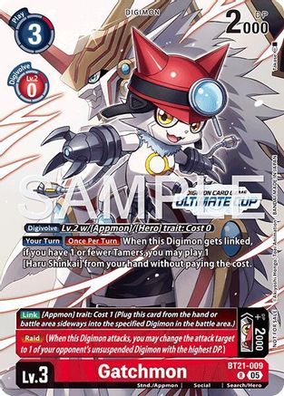 Gatchmon (Ultimate Cup 26-27 Season 2) (BT21-009) - [World Convergence] Foil