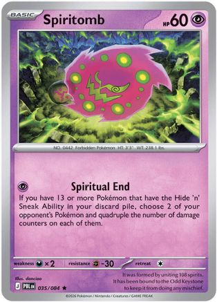 Spiritomb - (035/null) Reverse Holofoil [ME05 Pitch Black]
