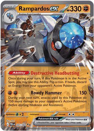 Rampardos ex - (045/084) Holofoil [ME05 Pitch Black]