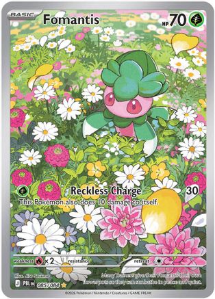 Fomantis - (085/084) Holofoil [ME05 Pitch Black]